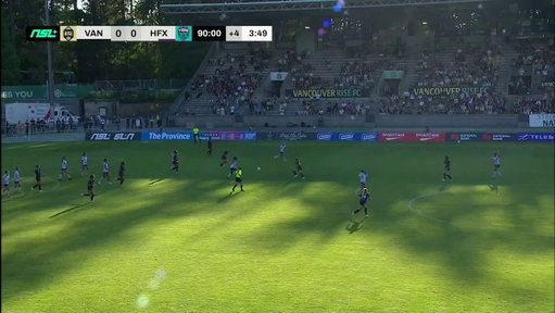 Julia Benati wins it with a shot from HALF 😱 @hfxtidesfc 