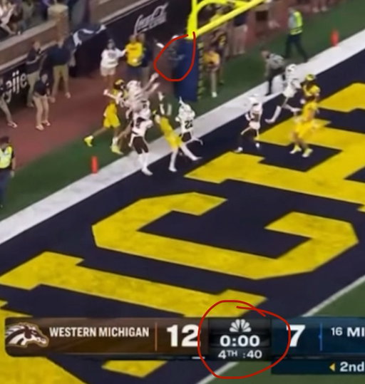 WESTERN MICHIGAN NEEDS TO APPEAL OR FILE A SUIT.

THEY WON THAT GAME. 
