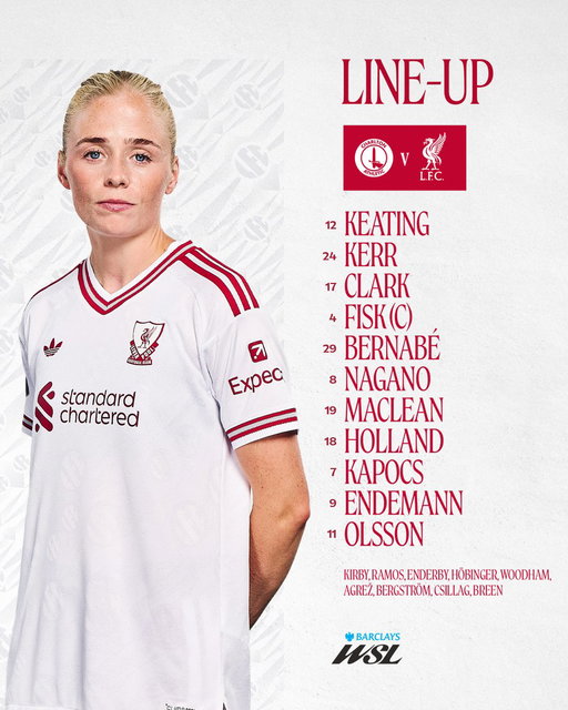 The Reds to face Charlton Athletic ✊🔴 
