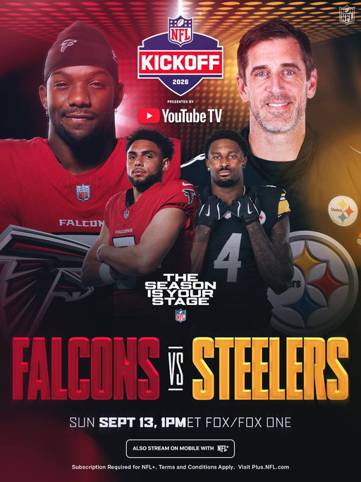 Only one can start off 1-0. Who is taking this season opener? 👀

ATLvsPIT – Sunday, Sept. 13 at 1pm ET on FOX/FOX One
Stream on @NFLPlus 
