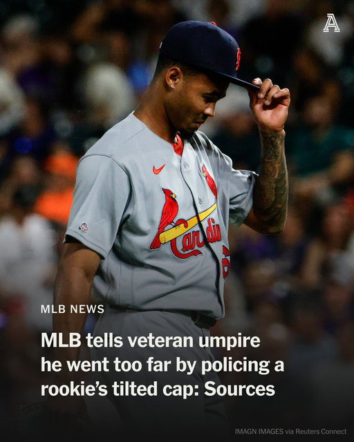 Umpires have broad discretion to determine whether a player’s actions are distracting.

But according to two people briefed on the matter who spoke under condition of anonymity because they are not authorized to speak publicly, the league viewed umpire Doug Eddings’ admonishment of Cardinals reliever Hancel Rincon as going too far.

https://t.co/rS4hKIKMkt