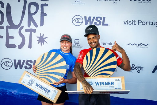 Congratulations to Ellie Harrison and Weslley Dantas, the winners of the 2026 Xacobeo Norte Surf Fest QS 6,000 INTL!
Get the full recap at https://worldsurfleague.com/ 
#NorteSurfFest 