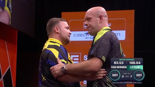 LITTLER BREEZES PAST MVG! ☢️

Just the 106.64 average from Luke Littler, who downs Michael van Gerwen 7-3 to reach the Czech Darts Open final!

Littler will take on his old foe Luke Humphries in the final 👀

📺 https://t.co/Dogi6ykEH5
#ET12 