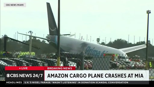 BREAKING: An Amazon cargo plane overran a Miami International Airport runway, hitting vehicles and forcing a ground stop.

The FAA released a statement confirming that a Boeing 767-300 that departed from San Juan, Puerto Rico, was involved. The agency said it was now investigating.