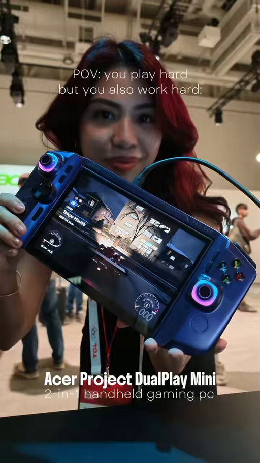 a gaming handheld you can work on! 
Meet the #AcerProjectDualPlayMini concept released at #IFA2026 👀 

#isadoestech 