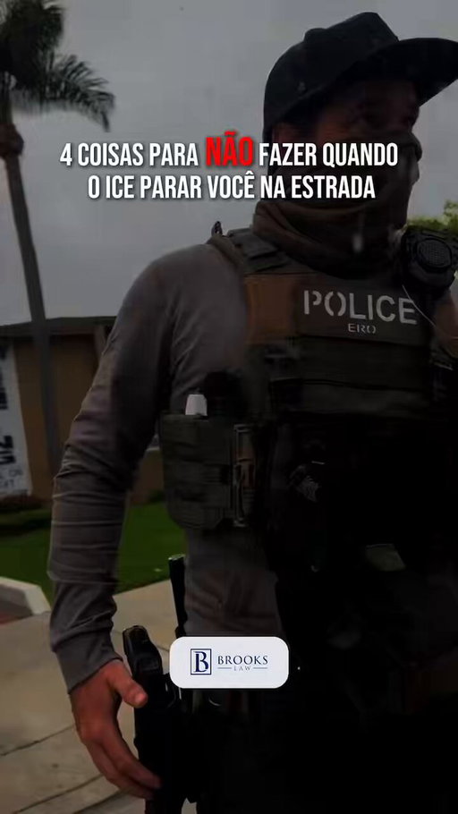 🚗 Foi parado pelo ICE na estrada? NUNCA cometa estes 4 erros!

📲 Envie uma mensagem ou ligue para 617-245-8090 e agende sua consulta gratuita hoje mesmo. 