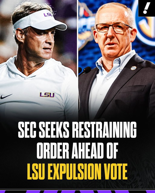 The SEC has requested a temporary restraining order against LSU, seeking to clear the way for a vote Thursday that could expel the university from the conference.

More details from @RossDellenger: https://t.co/wAI1SCNIq8 