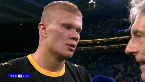 Erling Haaland reacts to Man City's win in Porto 🗣️

Still a few bits to learn for new signing Ayyoub Bouaddi 😅 