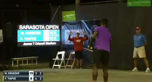 I will never forget when Frances Tiafoe was just trying to play tennis and a couple was having sexual intercourse 