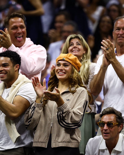 Trinity Rodman pulled back up to the US Open to support Ben Shelton 🤩

(📸: Getty) 