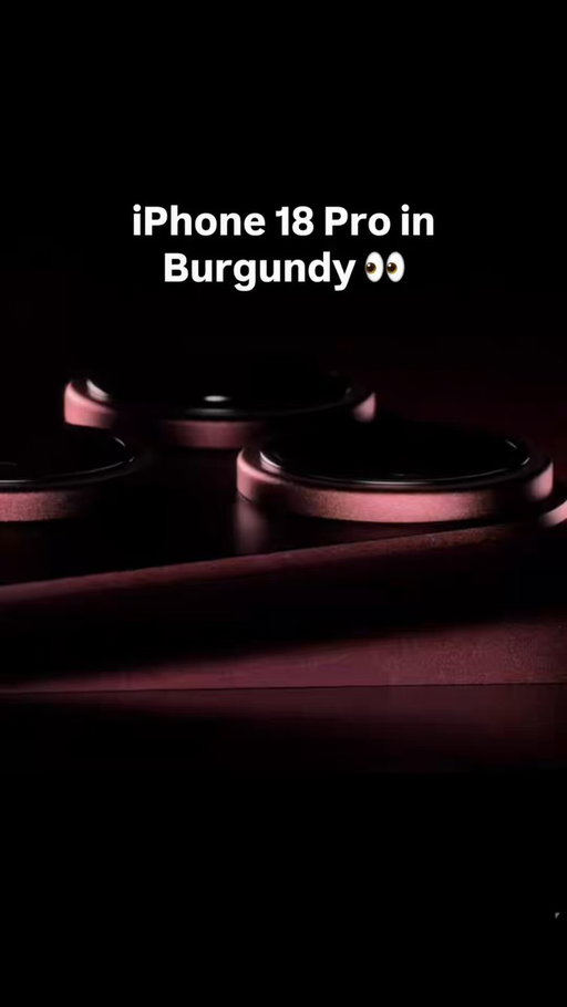 iPhone 18 Pro in Burgundy. Shut up and take my money. @Apple #apple #iphone18pro 