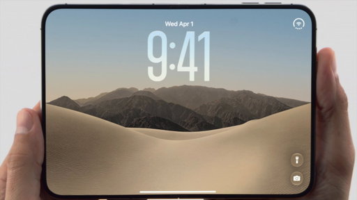 JUST IN: Apple unveils the iPhone Duo, its first foldable phone, with an 80% larger screen than iPhone 18 Pro. 