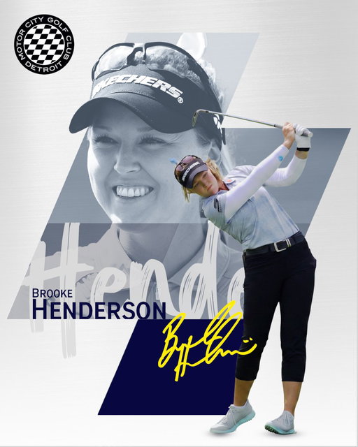Brooke Henderson 🏁 14 LPGA Tour wins. 2 majors. Three Olympic Games. Canada's winningest golfer ever. 🏆🏆 She's been putting up numbers since she was 18… Now she's putting them up for Motor City. Welcome to the Roster, Brooke Henderson! ⛳️

#MotorCityGolfClub #WTGL #313 