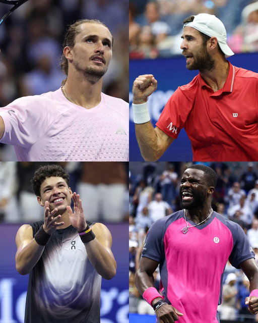 Straight sets win for Zverev, W for Khachanov, and we have the #USOpen 2026 men's singles semifinalists LOCKED in 🔒💙 