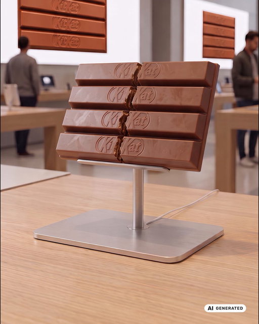 Every KitKat already folds down the middle 😉 