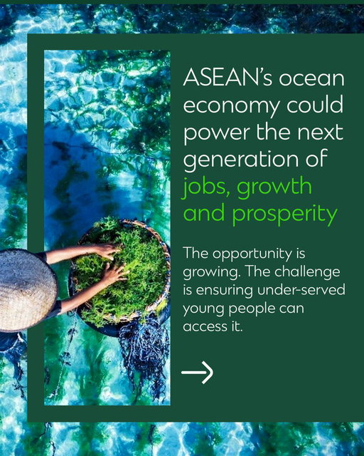 ASEAN's ocean economy has the potential to be a powerful engine of jobs, growth and prosperity, creating new opportunities for millions of under-served young people.

Through Standard Chartered Foundation, we're committed to helping unlock that potential by strengthening the systems that connect skills, jobs, enterprise and finance, enabling more young people to build sustainable livelihoods and participate in the economies of the future. 

Our latest report, 'Oceans of opportunity' explores how a connected and inclusive ocean economy can help drive commerce and long-term prosperity across the region.

Link in the comments.

#OceanEconomy #ASEAN #StandardCharteredFoundation #Philanthropy