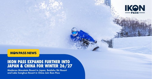 Ikon Pass has expanded its community further into Asia as Madarao Mountain Resort in Japan and Beidahu Ski Resort and Lake Songhua Resort in China join Ikon Pass for winter 26/27. Ikon Pass holders now have access to 14 of the best destinations and snow in Asia. 

Ikon Pass now offers up to 98 days on the slopes of Japan, China and South Korea for winter 26/27, with access to snow at 80 global destinations across five continents and 13 countries. Madarao Mountain Resort, Beidahu Ski Resort, and Lake Songhua Resort join Niseko United, Arai Mountain Resort, Shiga Kogen Mountain Resort, Mt.T, Myoko Suginohara Ski Resort, Furano Ski Resort, APPI Resort, NEKOMA Mountain, and Zao Onsen Ski Resort in Japan, plus Yunding Snow Park in China, and Mona Yongpyong in South Korea.

Learn more at https://www.ikonpass.com/en/destinations