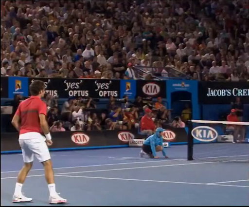 14 years later, Roger Federer reunites with the same ball boy to recreate their iconic moment.

