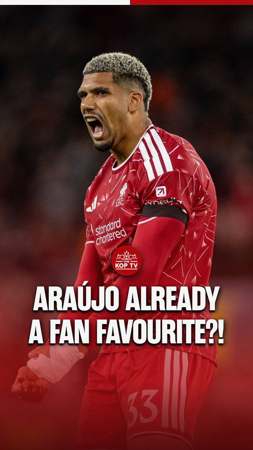 Araújo is quickly becoming a FAN FAVOURITE at Liverpool! ❤️

#FanCams 