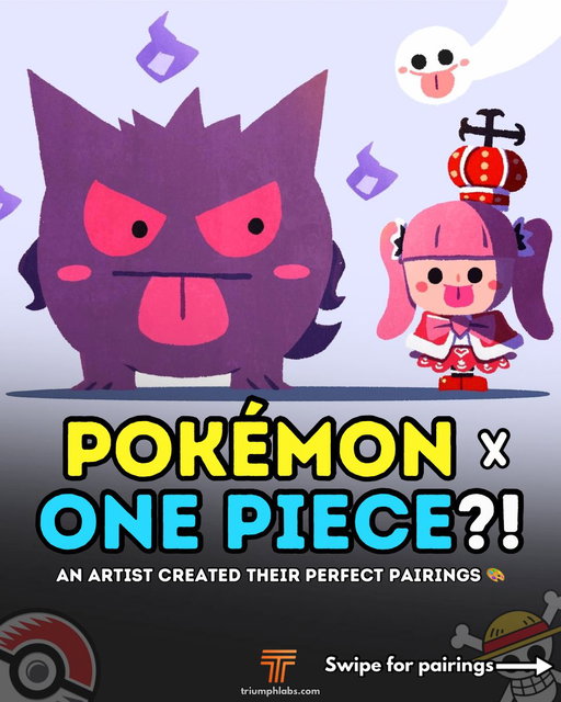 What if One Piece characters had their own Pokémon partners? 👀 
🎨: @yookoisei 