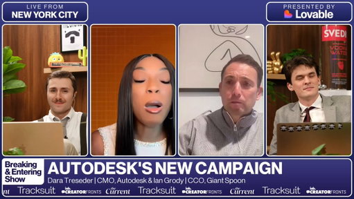 Autodesk just dropped a new campaign with Giant Spoon, so Dara Treseder, CMO of Autodesk, joined us on today’s show to share the strategy behind this campaign.

“As a technology company, we still have a responsibility to society.”

“I'm so proud of the way we're able to do that in an exciting way, in a way that's emotional, but also in a way that's speaking to the truth of, at the end of the day, technologies for people.”

Ian Grody, CCO of Giant Spoon, then gave us some insight on the production of this spot.

“The director that we selected was the perfect choice for this, not only because he understood the assignment, but because he and his DP had a personal relationship to the brand.”

“We found a group of people who were just truly plugged in and linked to what we do.”