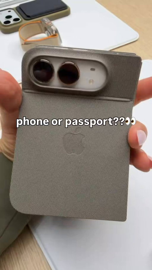 Think passport when closed and Think iPad mini went opened 