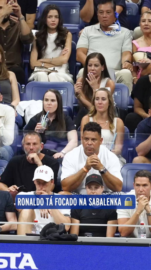 Ronaldo Nazario spotted in Aryna Sabalenka’s box. 🇧🇷👀
 