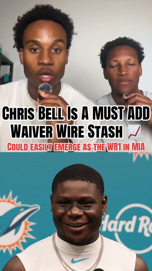 If you have space on your bench before Sunday go pick up and stash Chris Bell! Super high potential with him in a Miami offense that is starved for pass catching #fantasyfootball #fantasyfootballtips #fantasyfootballadvice #chrisbell #malikwillis 
