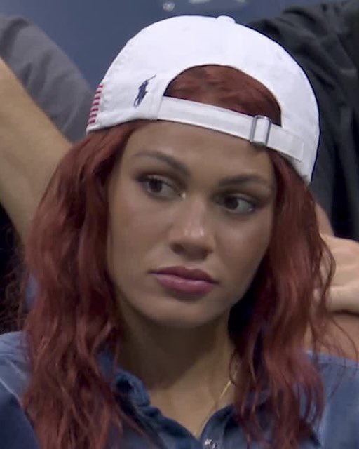 🚨 Trinity Rodman watches Ben Shelton take on Frances Tiafoe at the US Open. 
