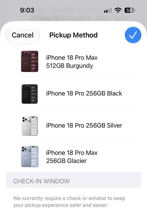 iPhone 18 Pro pre-order complete! 