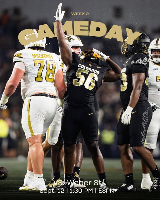 HOME OPENER. GAMEDAY. FOLSOM. 🦬🔥
There’s nothing like football in Boulder.
Let’s ride, Buffs. 🤘

#cufootball #coloradofootball #skobuffs 