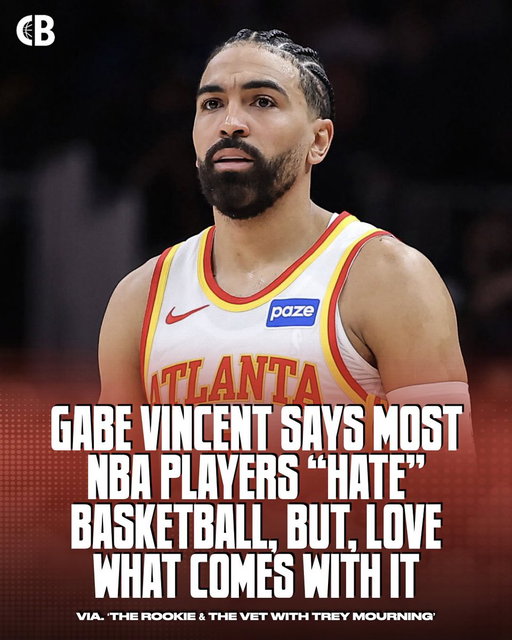 Gabe Vincent says MOST NBA players “hate” basketball, but, they love everything that comes with it 👀🗣️

“Most of them hate it. They’re just there because that helps them do everything else. Or, they liked it to a point — the further you go in any sport or field, the margin for error is less, but, the reward of greater…” 

Thoughts? 🤔

Via. @treymourning