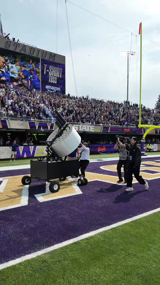 I see your t-shirt cannon &amp; raise you a t-shirt gatling gun 