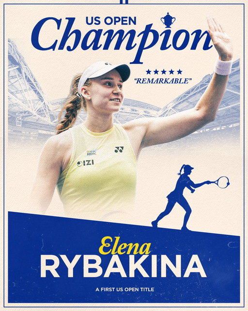 A new Queen of New York 👑

Elena Rybakina defeats Aryna Sabalenka in a thrilling final to claim her first US Open title 🏆 