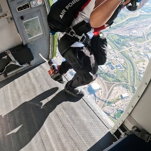 POV: Jumping into the Sea of Red w/ the U.S. Air Force Wings of Blue 🌊🔴✈️ 