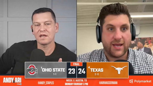 .@AndyStaples &amp; @AriWasserman on tonight's instant reaction show, @InsideTexas:

"How much of this was Ohio State being lucky to be up that much at all? And then it just regresses to the mean?" 