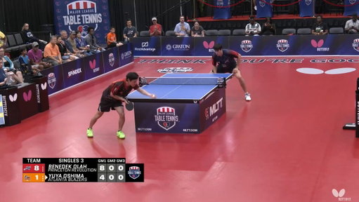 SINGLES 3 BRINGS THE HEAT. 🔥

Yuya Oshima of the Atlanta Blazers goes up against Benedek Olah of the Princeton Revolution.

#MLTT4 | WATCH LIVE: https://youtube.com/live/tNgZqHTBThA?si=8pGdZpwX89WK5fkS 