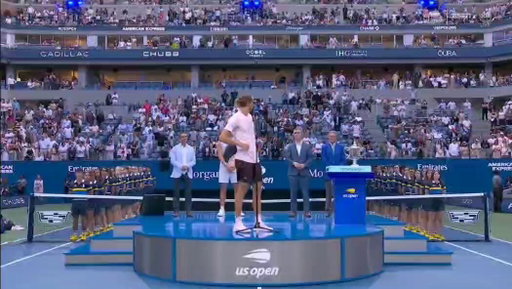 Alexander Zverev joking with Trinity Rodman during his US Open champion speech:

​"Trinity, I thought you had a game today, no? Well done to you as well, you're the lucky charm... Not today, but usually." ☠️

