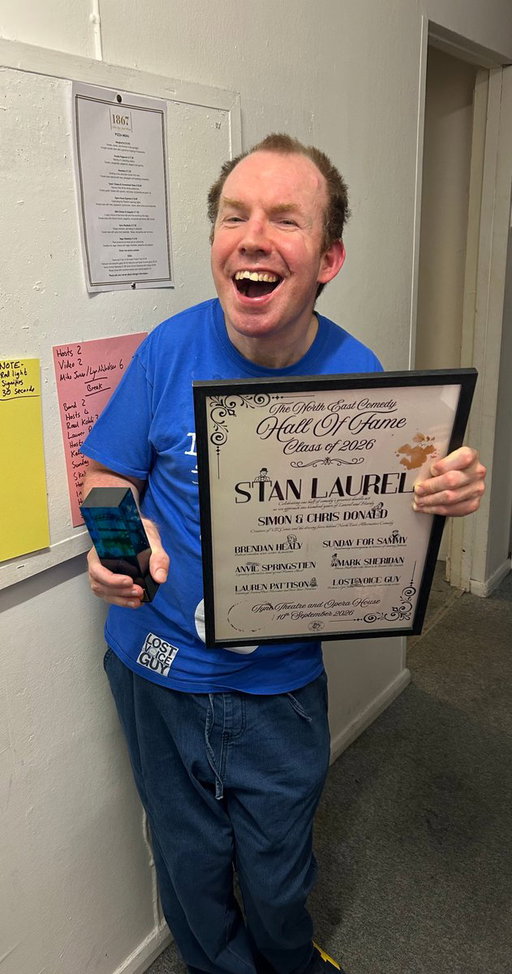What a night.

I'm incredibly proud to have been inducted into the first ever North East Comedy Hall of Fame. The North East comedy scene is something really special.

Thanks to everyone who's been part of the journey. 

#NorthEastComedy #StandUpComedy #Geordie #Comedy #Newcastle 