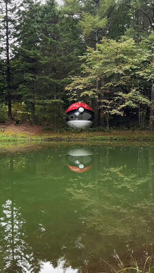 The Pokeball hotel has arrived in Tomakomai, Hokkaido 🇯🇵⚾️ 