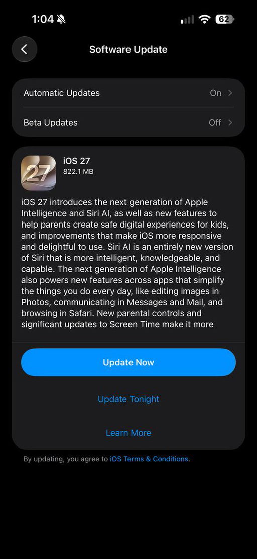 iOS 27 is out to the public! 