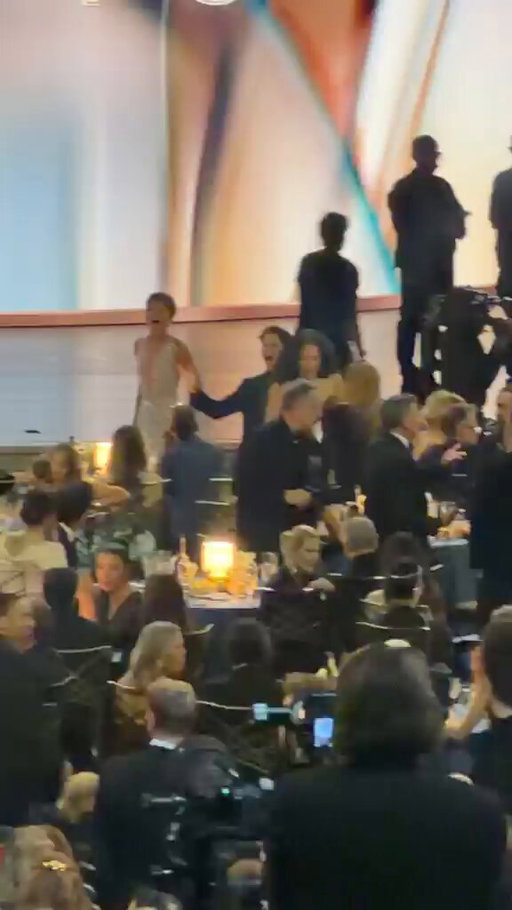 Mark Ruffalo reunites with his fellow Avenger Tom Holland at the #Emmys 