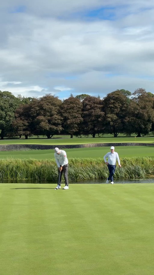 Matt Fitzpatrick just doing Matt Fitzpatrick things on the 18th at Adare Manor 🤣🇮🇪 