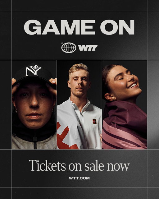 TICKETS ARE ON SALE NOW ⚠️

Head over to https://wtt.com/ to get your tickets! 🎟️

#WorldTeamTennis 