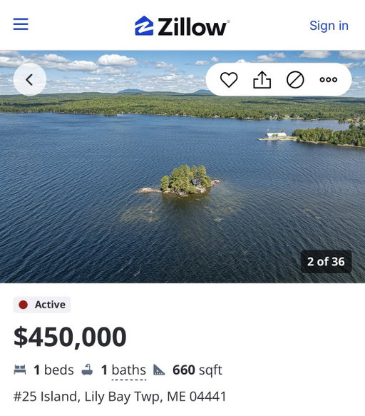 What’s stopping you from buying your own private island in Maine and never looking back for only $450,000? 