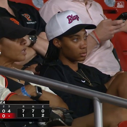 Twelve years after playing as teammates in the Little League World Series, Mo'ne Davis came out to support her former catcher, Scott Bandura! 

Mo'ne currently plays in the @wpbl_official, and Scott made his @MLB debut earlier this week. 