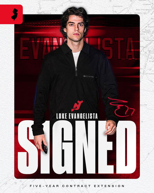 Luke's on lock!

We've signed Luke Evangelista to a five-year contract extension, beginning in the 2027-28 season.

📰: https://bit.ly/Evangelista_91526 