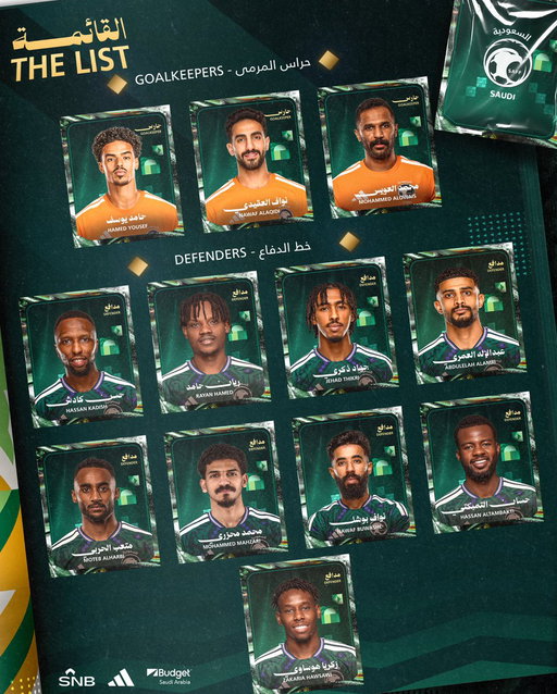 صُقورنا.. للمهمة الخليجية 🇸🇦🦅

26 لاعبًا في قائمـة «الأخضر» لـ #خليجي27 🏆

#هذا_الأخضر 