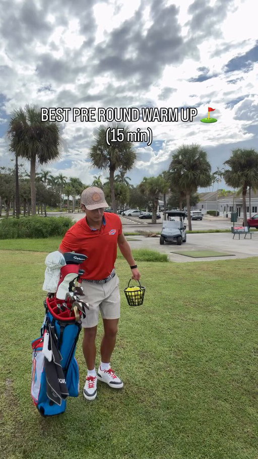 BEST PRE ROUND WARM UP ⛳️ 👀 ALL HEART ❤️ ALL FOG 🌫️ 