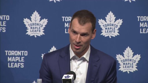 John Chayka comments on trade rumours surrounding Matthew Knies and mentions "work in the previous management group." 